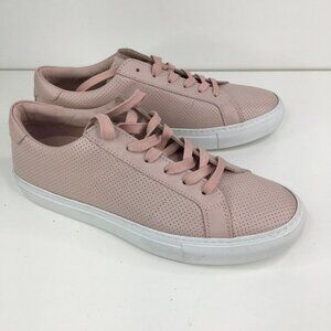 GREATS Brooklyn Pink Leather Sneakers, Italy Size 10  40